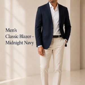 Men’s Classic Blazer – Midnight Navy