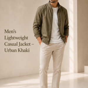 Men’s Lightweight Casual Jacket – Urban Khaki