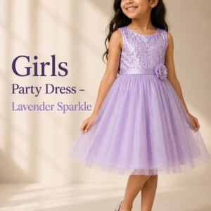 Girls Party Dress – Lavender Sparkle