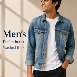 Men's Denim Jacket – Washed Blue