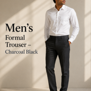 Men's Formal Trouser – Charcoal Black